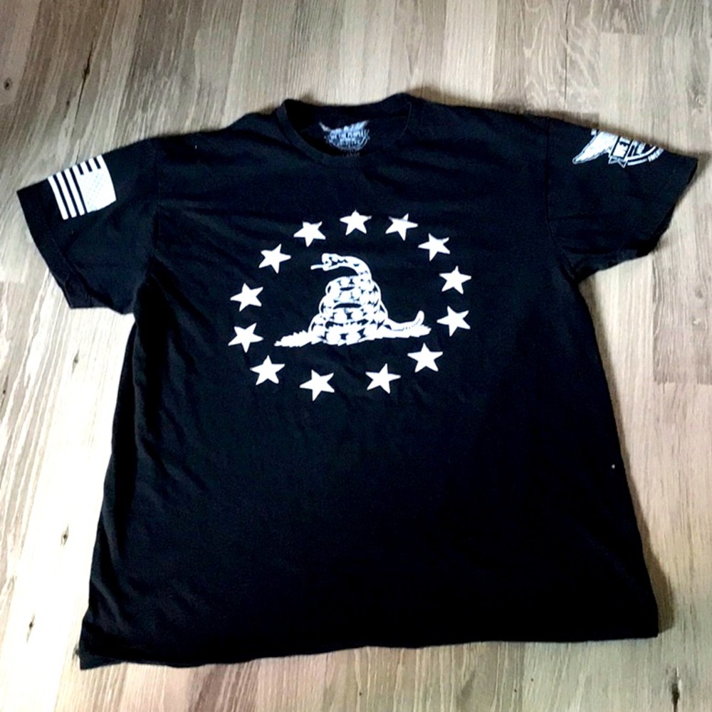 Patriotic Tee for men- Betsy Ross and Gadsden Flag from We the people